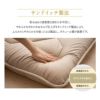 エムールカラー 極厚 敷き布団 シングル 厚さ10cm 日本製 綿100％ 抗菌 防臭 防ダニ 三つ折り 折りたたみ 敷布団 岡田 OKADA ブランド