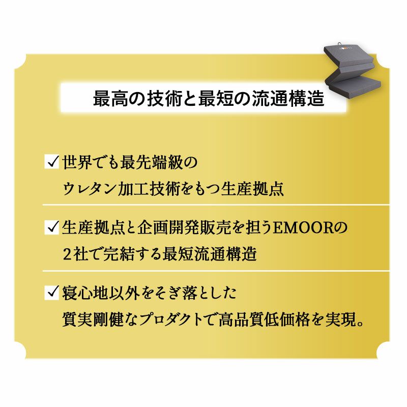 マットレス セミダブル 三つ折り 折りたたみ 極厚 12cm 高反発 高密度 ウレタン かため 洗える 抗菌加工 フィット性 通気性 体圧分散 高機能 GRAND MATTRESS グランド