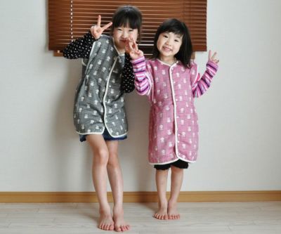 スカル柄 6重ガーゼ 2wayスリーパー 日本製 4ヵ月～3・4歳のお子様向け ベビー