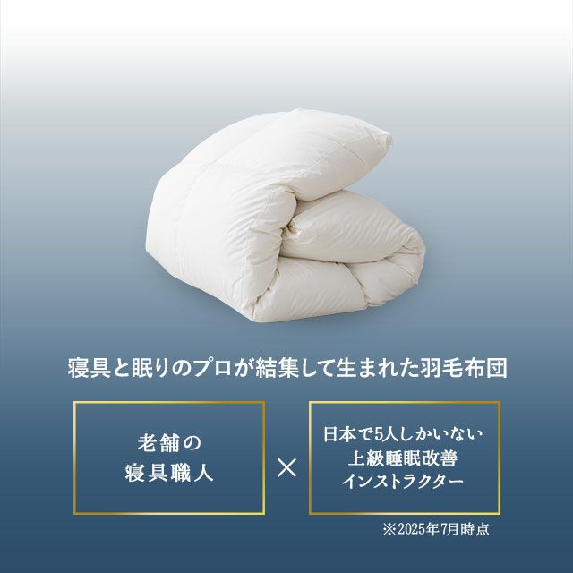 日本製 ロイヤルゴールドラベル 羽毛布団 セミダブルロング 収納ケース付き ポーランド産 ホワイトダックダウン 93％