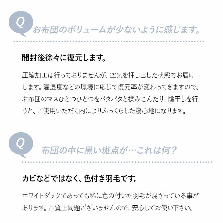 日本製 エクセルゴールドラベル ダウンケット 羽毛肌掛け布団 羽毛布団 クイーン 非圧縮 高品質 オールシーズン ハンガリー産 ホワイトダックダウン 90％