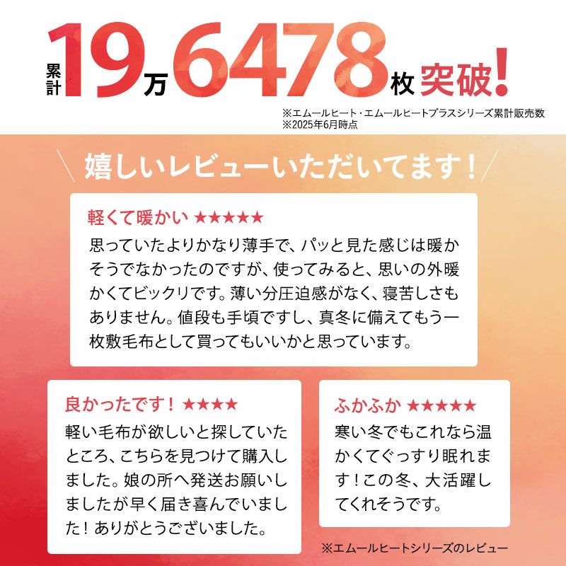 わた入り 2枚合わせ毛布 ブランケット シングル 洗える 吸湿発熱 冬用 防寒 あったか 暖かい ふわふわ エムールヒート EMOOR HEAT