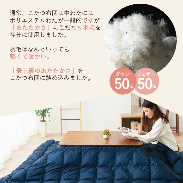 こたつ布団長方形　羽毛 楽天市場】本日4時間限定☆20時～全品P5＆クーポン 西川 羽毛