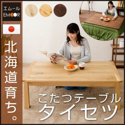 日本製 こたつテーブル 長方形 「タイセツ」 120×75cm | 寝具・家具の