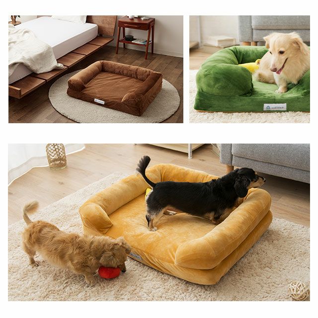 【送料無料】愛犬のために最高の寝具を。暑さ寒さを防ぐ２層構造。高機能フラットベッド。冷却ジェルウレタン＆エアー リバーシブル 洗える 滑り止め付き