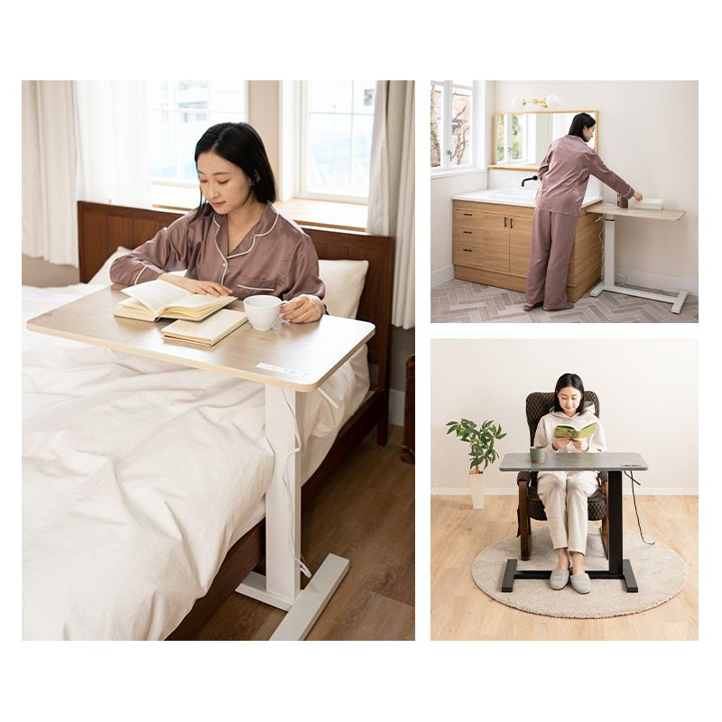 ベッドサイドテーブル 昇降式 テーブル デスク 作業台 MEHOL(メホール) │ 寝具・家具の専門店 エムール