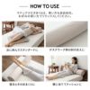 抱き枕 ボディピロー カバー付き 円筒 100×20cm ラテックス 殺菌 防虫 カビ抑制 ダニ抑制 天然ゴム 天然素材 足枕 あしまくら 腰当て クッション 高反発 やわらか マシュマロ 弾力性 柔軟性 通気性 耐久性 Latex