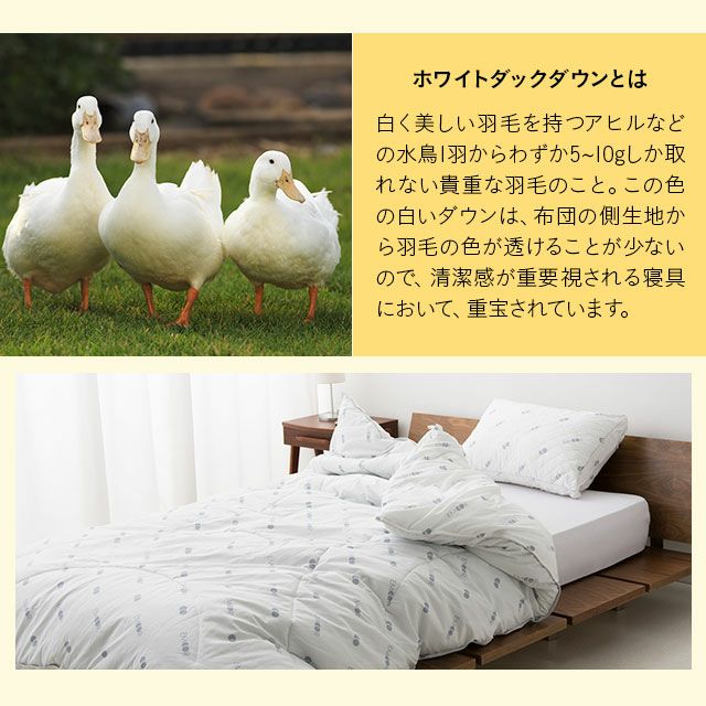 ダウンライク掛け布団 抗菌・吸湿発熱 不織布バッグ付き