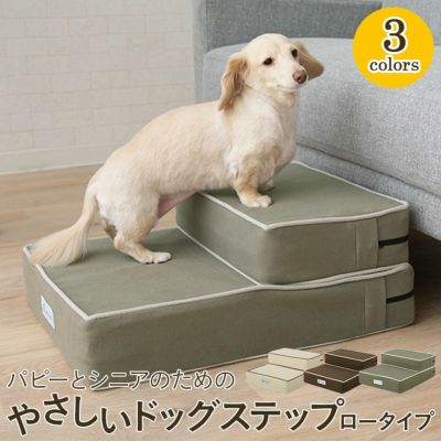 ドッグステップ ロータイプ ステップ スロープ 犬 ペット用 階段 ペットステップ ペットスロープ 【ねどっこ】