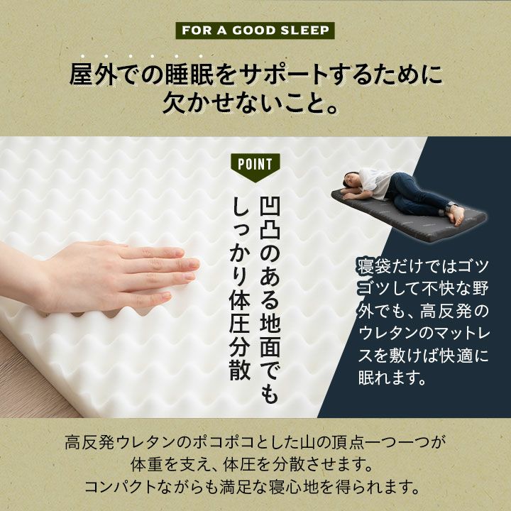 マットレス 折りたたみ ロール式 シングル コンパクト 高反発 ウレタン