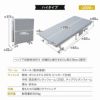 折りたたみベッド シングルサイズ スリムサイズ ハイタイプ メホール スマート 高反発ウレタンマットレス付き 背もたれ5段階リクライニング ファブレザー お手入れ簡単 コンパクト 収納 送料無料