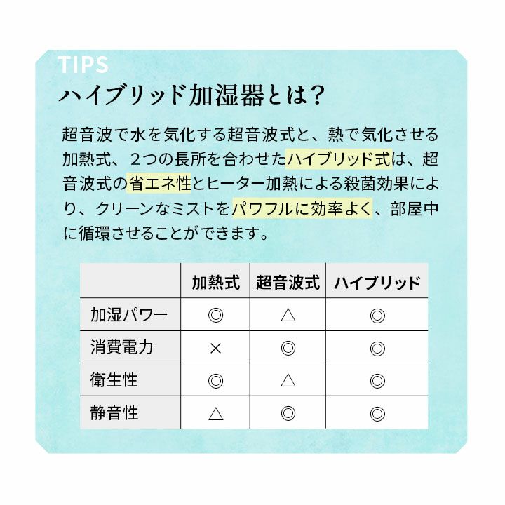 加湿器 大容量 ホワイト 超音波 加熱 ハイブリッド式 卓上 低騒音 除菌