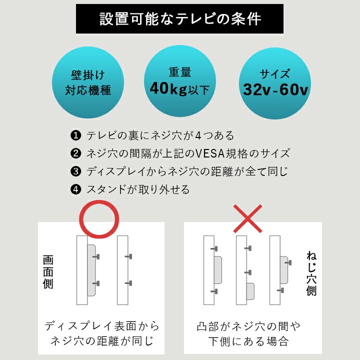 HEIM】 壁寄せ TVスタンド テレビ台 ロータイプ 可動棚付き 32~60v │ 寝具・家具の専門店 エムール