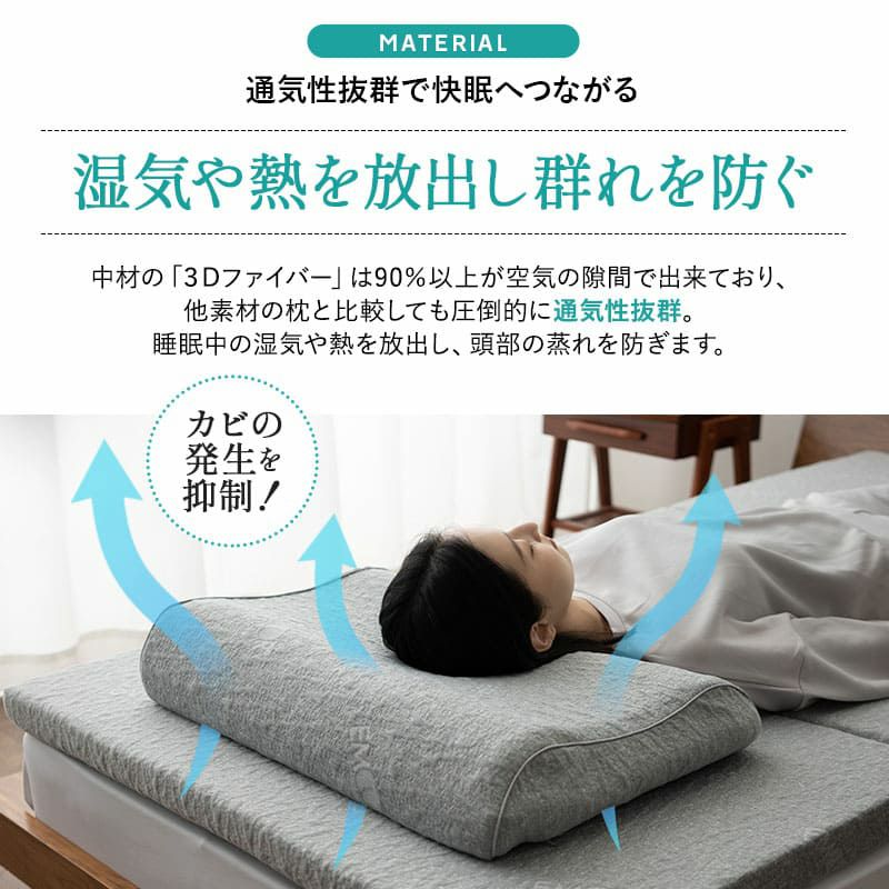 枕 ピロー トッパー 43×63cm 高反発 抗ウィルス まるごと 洗える 高さ調整