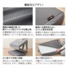 すのこベッド 三つ折りマットレス セット シングルサイズ 天然木 通気性 除湿 ウレタン 体圧分散 反発力 耐久性