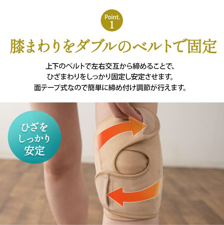 膝用サポーター しっかりワイドタイプ M～Lサイズ／LLサイズ 日本製 膝痛対策 医師監修