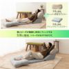 くつろぎソファ EMOOR LUXE 3つ折りマットレス ソファタイプ 持ち手付き コンパクト 高反発ウレタン かため 極厚 側生地 洗える