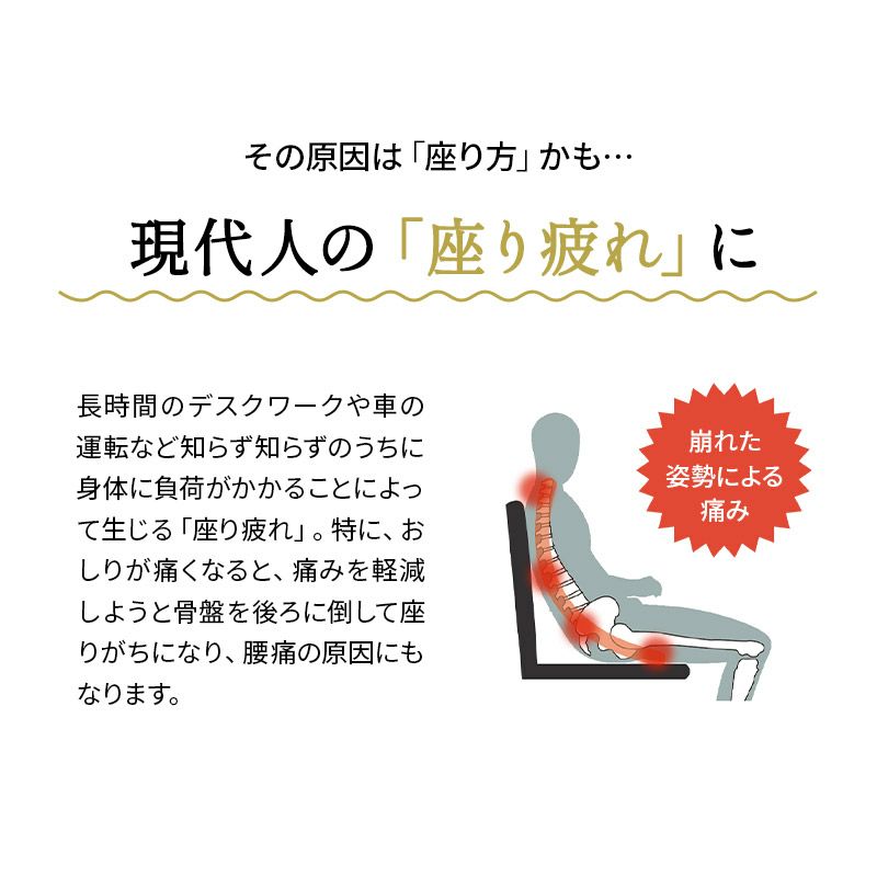 シートクッション 滑り止め付き 生活防水 体圧分散 座り疲れ 長時間 デスクワーク リモートワーク 在宅 運転 ドライブ 高座椅子 車椅子 医療 介護 高齢者