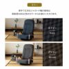 回転座椅子 リクライニング レバー式 ゆるり 一人用 回転式 肘付き 座椅子 パーソナルチェア 椅子