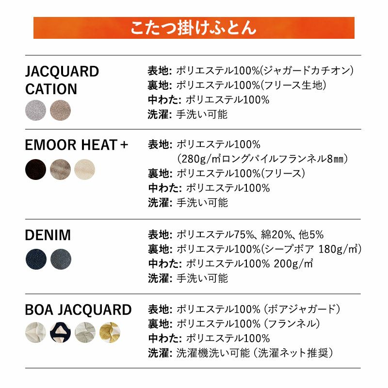 選べるこたつセット こたつ2点セット 幅120cm 長方形 折りたたみ こたつ掛け布団 こたつ布団 こたつテーブル こたつ テーブル やぐら 机 リビング ダイニング 洗える 冬用 防寒 あったか 暖かい FALTE ファルテ