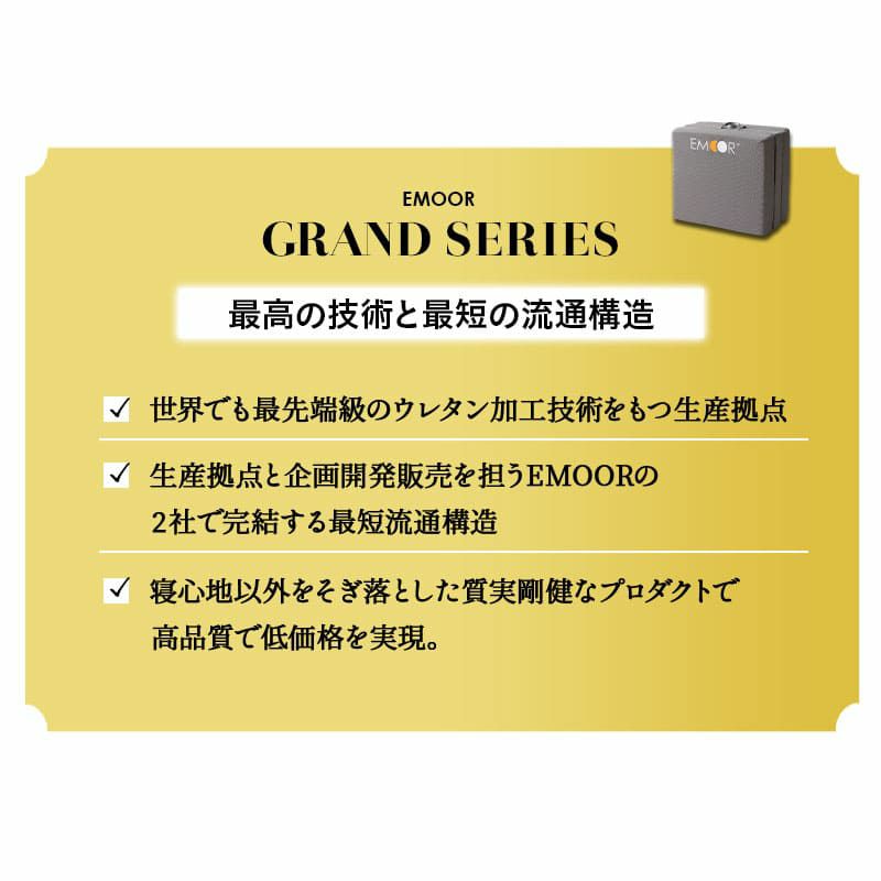 マットレス 三つ折り スリムタイプ 65×180 厚さ12cm 極厚 ウレタンマットレス 3つ折り 折りたたみ グランドマットレス EMOOR GRAND MATTRESSグランドマットレス EMOOR GRAND MATTRESS so-granmt-