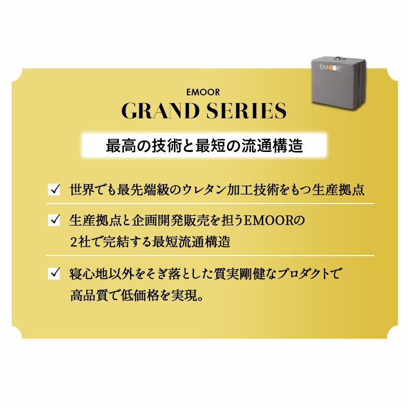 マットレス 三つ折り スリムタイプ 65×180 厚さ12cm 極厚 ウレタンマットレス 3つ折り 折りたたみ グランドマットレス EMOOR GRAND MATTRESSグランドマットレス EMOOR GRAND MATTRESS so-granmt-