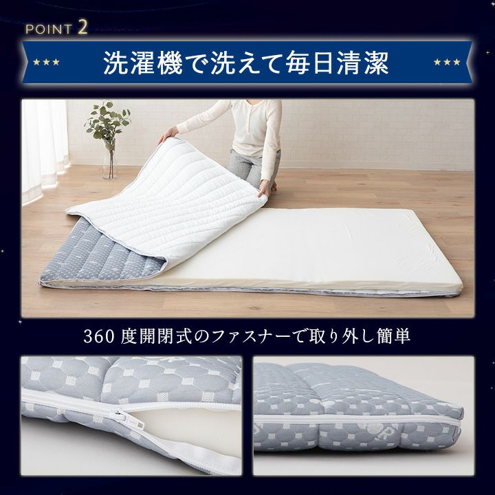 マットレス 敷き布団 ダブル 6cm 高反発 かため ウレタン 凹凸 側生地