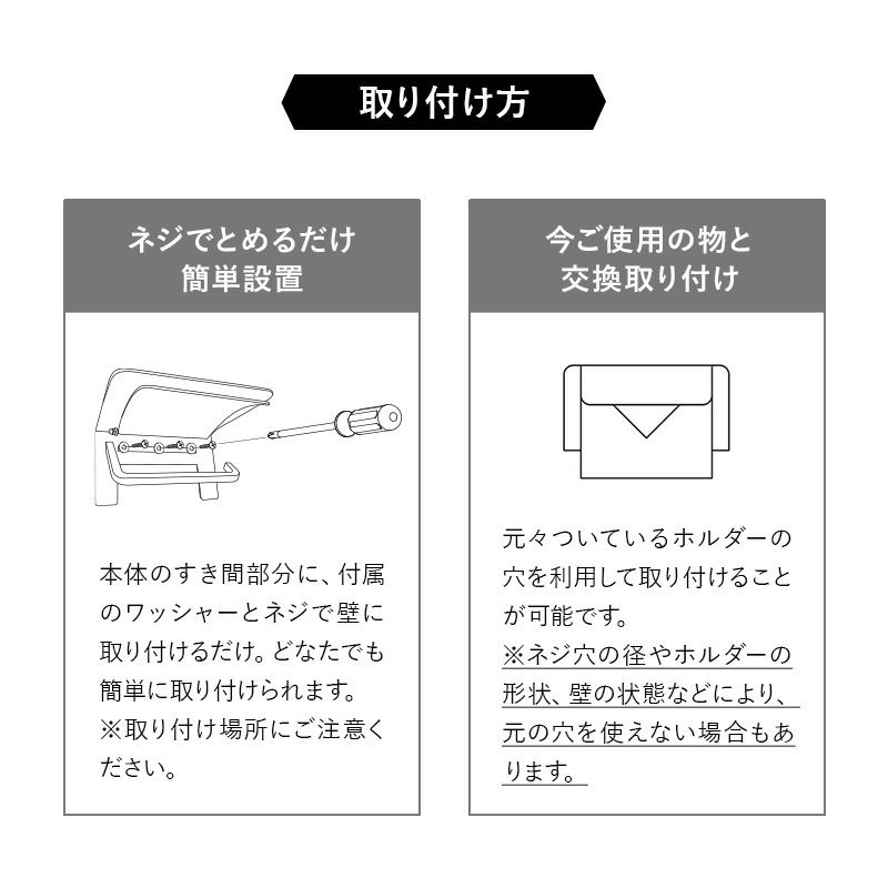 トイレットペーパーホルダー 1個用 棚付き 約幅15×奥行13×高さ11.5cm 耐荷重 約4kg 収納 トイレ 御手洗 実用的 おしゃれ HEIM ヘイム