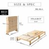 折りたたみヒノキのすのこベッド 布団マットレス セット シングル ロータイプ 日本製 国産 天然木 木製 折りたたみベッド すのこベッド スノコベッド ベッドフレーム 檜 桧 ひのき マットレス 敷き布団