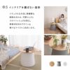 ラウンド サイドテーブル 直径49cm 円形 木製 天然木 ナイトテーブル ラウンドテーブル 丸テーブル センターテーブル コーヒーテーブル カフェテーブル ローテーブル ミニテーブル ベッドサイド ソファサイド デスクサイド 玄関