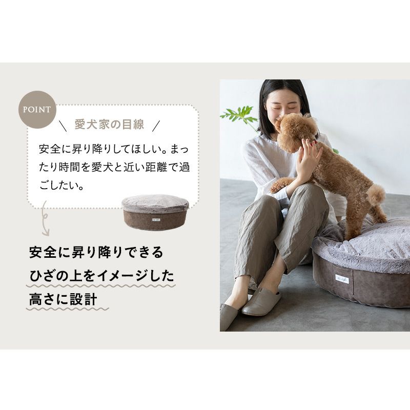 ラグジュアリーベッド ペット用ベッド 犬用ベッド ドッグベッド 滑り止め付き 4層 エコファー フェイクファー 猫用ベッド ネコ用ベッド キャットベッド ペットベッド あったか もこもこ ふわふわ うっとり 冬用 寒さ対策 防寒対策