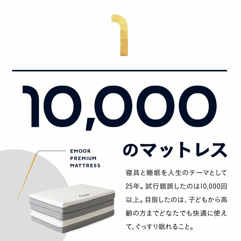 プレミアムマットレス セミダブル 3層構造 三つ折り 折りたたみ マットレス 極厚 最厚 15cm 高反発 高密度 ウレタン かため 洗える 柔軟性 弾力性 フィット性 通気性 体圧分散 3つ折りマットレスの最高峰