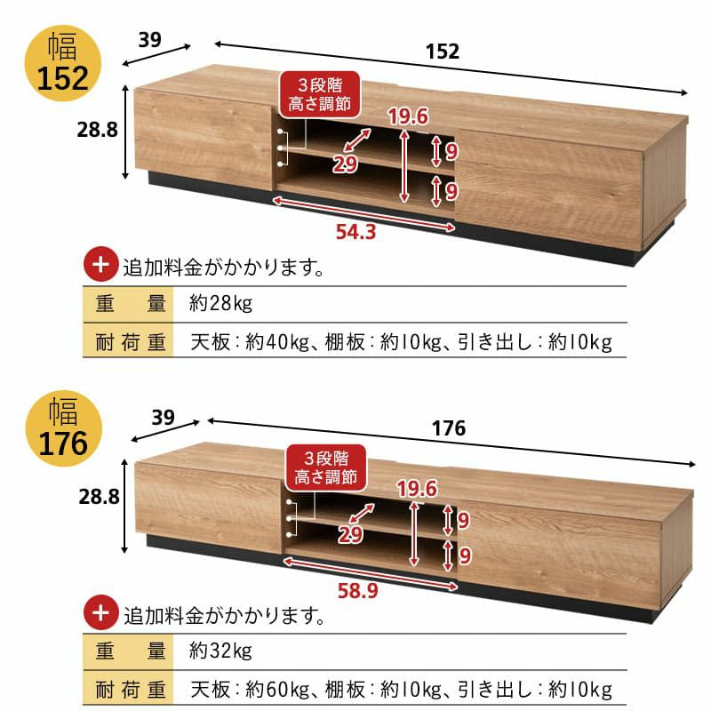 テレビボード テレビ台 ローボード 幅115cm 幅152cm 幅176cm 低め 収納扉 配線 すっきり スッキリ 収納 隠せる 木目 ヴィンテージ 魅せる収納 ディスプレイ ラック