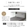 ベッド＆マットレスセット 2点セット ダブル 畳ベッド ジャストフレーム 木製 い草 すのこ 三つ折りマットレス ポケットコイルマットレス ウレタンマットレス 体圧分散 閑のある暮らし KAN LIFE リュクス EMOOR LUXE グランド EMOOR GRAND プレミアム EMOOR PREMIUM