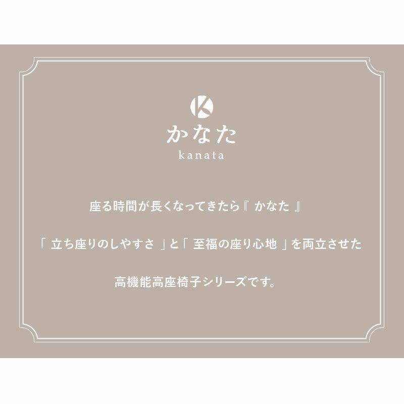 高座椅子 リクライニングチェア 長さ調節できるオットマン付き 専用クッション付き 組立不要 完成品 多機能 高さ調節 角度調節 立ち上がり サポート 長時間 在宅 かなた