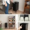 オゾン消臭機能付 電動スライドダストボックス 22L 30L 脚付き リビング用 自動開閉 1年保証 20Lゴミ袋対応 30Lゴミ袋対応 高機能 ゴミ箱 ダストボックス  横25.5×縦34.5×高さ50.5 横25.5×縦34.5×高さ66 ふた付き 角型 スクエア おしゃれ スリム 省スペース