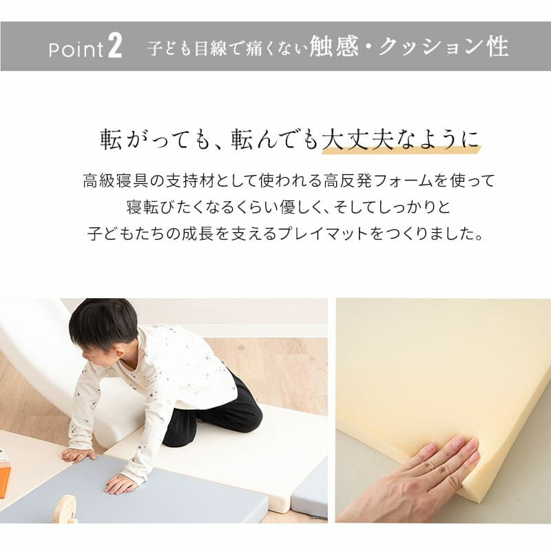 パネル プレイマット 60×60cm 正方形 4枚セット 大判 厚手 ジョイントマット 防音 防水 はっ水 リバーシブル 騒音緩和 衝撃吸収 低ホルムアルデヒド お昼寝 おむつ替え 体操 ヨガ 暮らしに馴染む