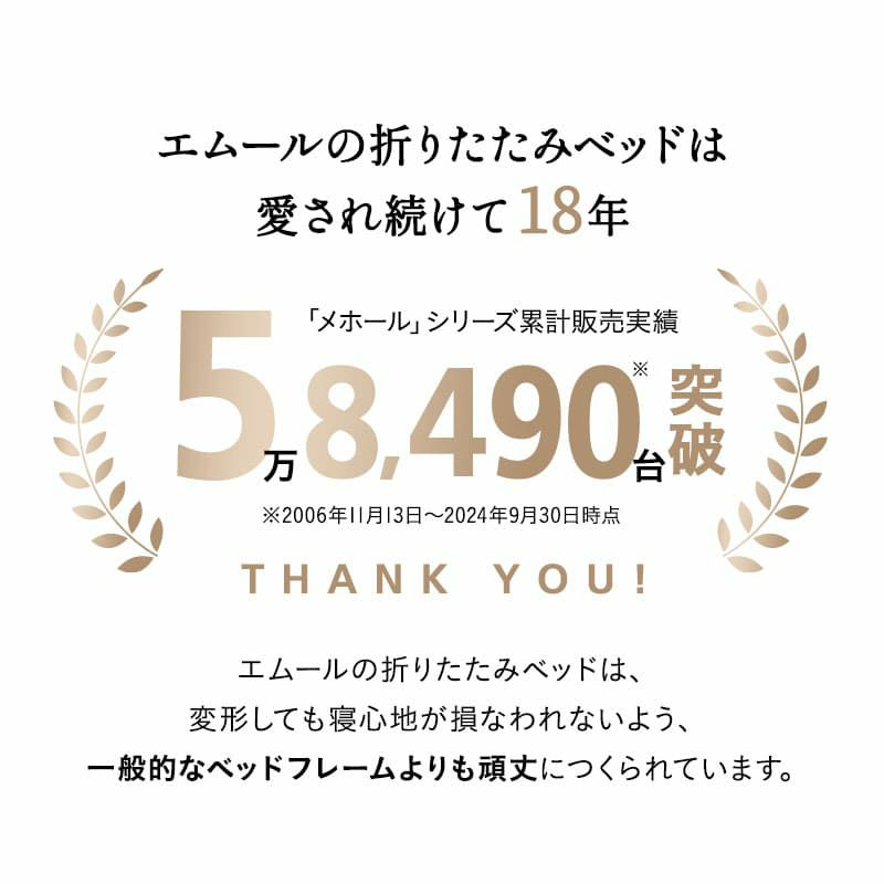 折りたたみベッド シングルサイズ 完成品 軽量 頑丈 高反発ウレタンマットレス付き 背もたれ5段階リクライニング 指はさみ防止パーツ付き キャスター付き コンパクト 収納 PROUD プラウド