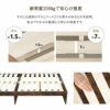 すのこベッド ベッドフレーム シングル 木製 ロータイプ ヘッドボード付き すのこ スノコ ベッド 通気性抜群 カビ対策 湿気対策 ベッド下収納 立ち座りしやすい emoza start エモザ スタート