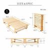 折りたたみベッド すのこベッド シングル 組立不要 完成品 横揺れ防止 安全ロック付き アシスト機能付き キャスター付き 取っ手付き 木製 ベッドフレーム 通気性 収納 コンパクト 和 空間美 YAMANE やまね