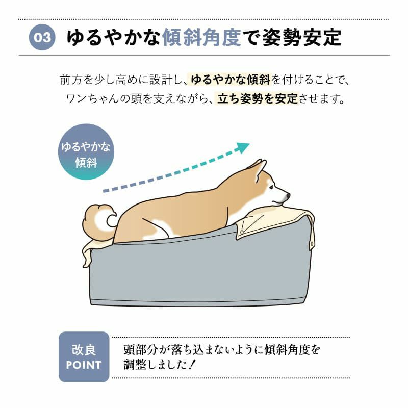 介護用 ドッグベッド ペットベッド 防水カバー付き 洗い替え E字形状 姿勢 維持 安定 床ずれ防止 誤嚥防止 負担軽減 投薬 給餌 ご飯 食事 介護 サポート