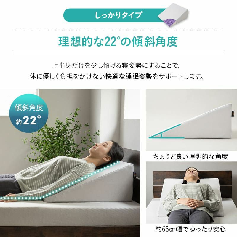 姿勢を安定させる傾き寝枕 TPE×ウレタン 滑り止め加工 洗える 傾斜枕 足枕 背あてクッション 体位変換 体位保持 介護 リハビリ 高齢者 呼吸が楽になる 床ずれ防止 逆流予防 むくみ予防 鼻づまり改善