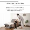 リフティングテーブル ベッドサイドテーブル 幅76cm キャスター付き 折りたたみ しまえる ガス圧昇降式 高さ調節可能 リフトテーブル 補助テーブル デスク 食事 仕事 ソファ ベッド 北欧 ホワイト グレー CIUDAD シウダ