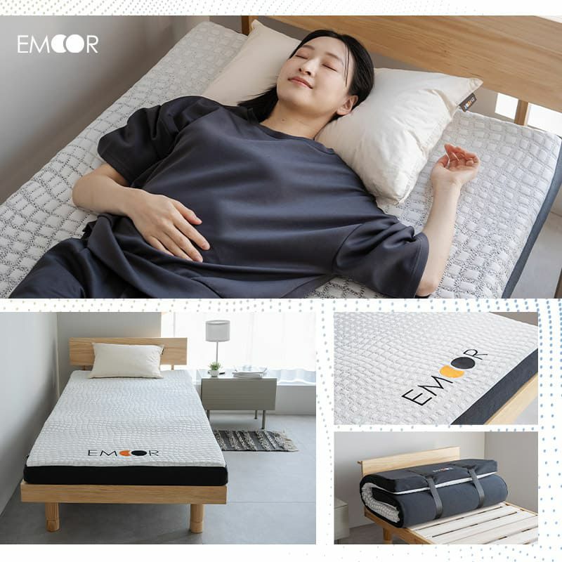エルゴノマットレス シングル 固定バンド付き 丸巻き ロール式 一枚物 極厚 10cm やわらか 折りたたみ コンパクト 低反発 高弾性 ウレタン 洗える フィット性 体圧分散 人間工学 ERGONO MATTRESS エルゴノ