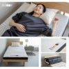 エルゴノマットレス シングル 固定バンド付き 丸巻き ロール式 一枚物 極厚 10cm やわらか 折りたたみ コンパクト 低反発 高弾性 ウレタン 洗える フィット性 体圧分散 人間工学 ERGONO MATTRESS エルゴノ