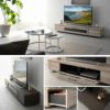 テレビボード テレビ台 ローボード 幅180cm 完成品 日本製 木目調 フラップ扉 収納扉 引き出し 大容量 魅せる収納 ディスプレイ ラック 耐荷重50kg RAMANET ラマネート
