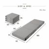 コンパクトマットレス ごろ寝マットレス 65×180cm コンパクトショート 分割 フロアクッション ジョイントマットレス プレイマット 極厚 12cm キャンプ 車中泊 車載 避難 子供 来客用