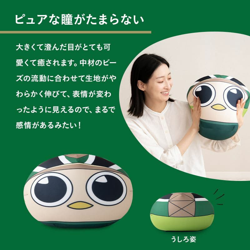 【エムールデイ限定商品】 TOKYO VERDY × EMOOR 公式コラボ リヴェルン ビーズクッション 37×30cm ノーマルサイズ クッション 背もたれ マスコットキャラクター 東京ヴェルディ